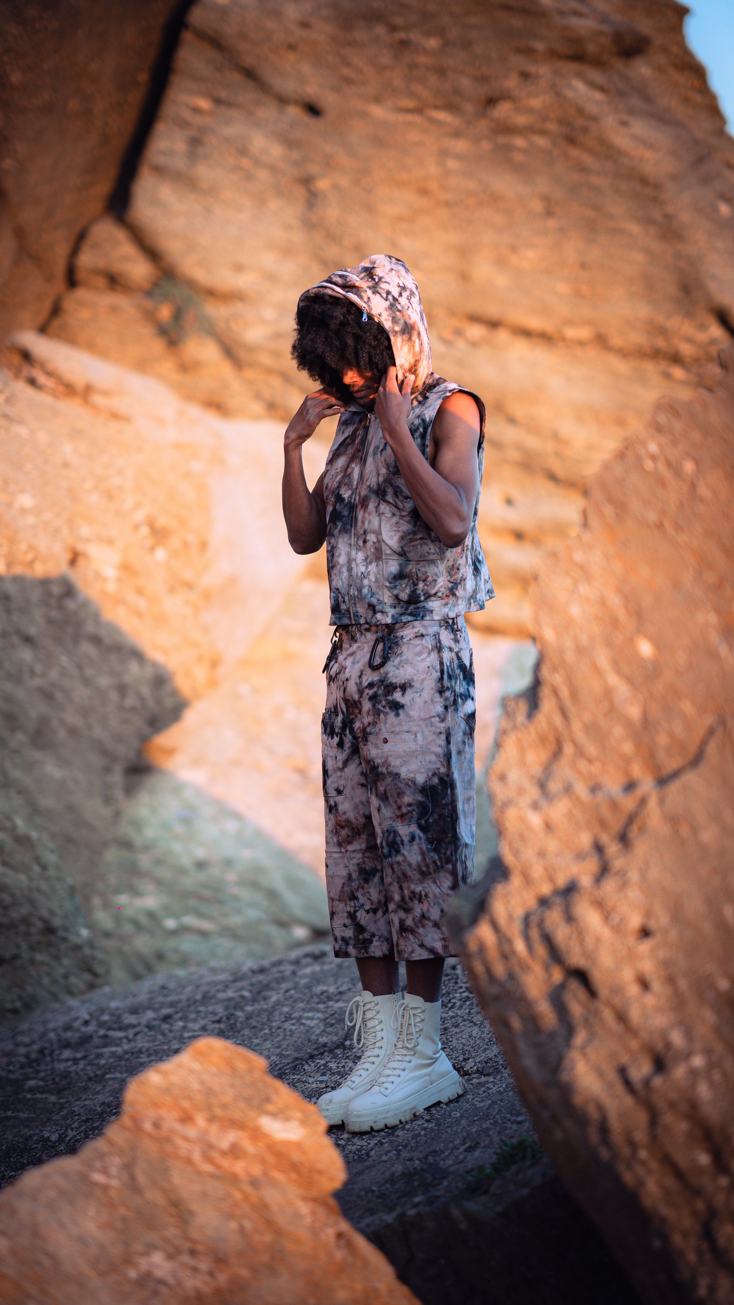 PANTALONE 3/4 TIE DYE